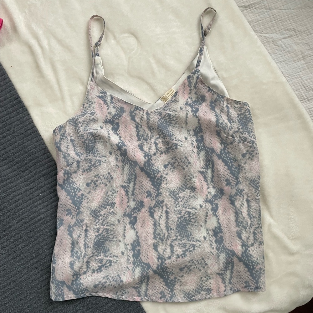 Snakeskin tank top size small